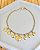 Pulseira 7 Corações 18,5cm - Banho de Ouro 18k - Imagem 1