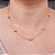 Colar 5 Bolinhas 0,6cm 45cm - Banho de Ouro 18k - Imagem 4