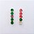 Brinco Riviera Colors Tons de Verde - Banho de Ouro 18k - Imagem 1
