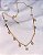 Colar Chocker Canutilho c/ Rosinhas 40cm - Banho de Ouro 18k - Imagem 1