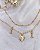 Pulseira Elo Grumet c/ Coração + Ossinho 21cm - Banho de Ouro 18k - Imagem 2