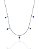 Colar Chocker com 5 Olho Grego 40cm - Prata 925 - Imagem 1
