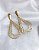 Brinco Gota Grande Vazada 8cm - Banho de Ouro 18k - Imagem 1