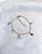 Pulseira Elo Portugues c/ 5 Cristais Pendurados 20cm - Banho de Ouro 18k - Imagem 1