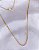 Colar Grumet 45cm x 2mm - Banho de Ouro 18k - Imagem 1