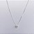 Colar Ponto de Luz Coração Cristal 45cm - Prata 925 - Imagem 1