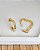 Brinco Argola Click Coração 2cm - Banho de Ouro 18k - Imagem 3