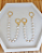 Brinco Ear Line Perola com Argolinha e Piercing Fake 10cm - Banho de Ouro 18k - Imagem 1