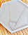 Colar Coração Vazado Cravejado Veneziana 2,4cm 45cm - Prata 925 - Imagem 1