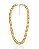 Colar Elo Grumet Grosso 40cm + 5cm de Extensor - Banho de Ouro 18k - Imagem 1