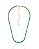 Colar Riviera Verde Água 40cm + 10cm de Extensor - Banho de Ouro 18k - Imagem 1