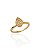 Anel Pavê Gota Cravejado Cristal - Banho de Ouro 18k - Imagem 1