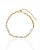 Pulseira Cravejado Cristal Elo Português 16cm - Banho de Ouro 18k - Imagem 1