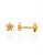 Brinco Infantil Estrela com 1 Zircônia - Banho de Ouro 18k - Imagem 1