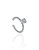 Piercing Fake Torcido com Zircônia 1,1cm - Prata 925 - Imagem 1