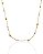 Colar Chocker Pérolas e Quadrados Lisos 36cm - Banho de Ouro 18k - Imagem 1