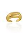 Anel Regulável Dedinho Puffer Liso - Banho de Ouro 18k - Imagem 1