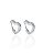 Brinco Argola Click Coração Cravejada 1,3cm - Prata 925 - Imagem 1