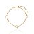 Pulseira Luas e Estrelas Vazadas - Banho Ouro 18k - Imagem 1
