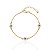 Pulseira Veneziana com 3 Olhos Grego - Banho Ouro 18k - Imagem 1