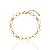 Pulseira Círculos Vazados + Medalinhas Lisas - Banho Ouro 18k - Imagem 1
