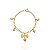 Pulseira Infantil Laço e Corações - Banho Ouro 18k - Imagem 1