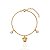 Pulseira Infantil Minnie com Pontos de Luz - Banho Ouro 18k - Imagem 1