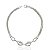 Pulseira Pipoca 2 Fios com Elos 18cm - Prata 925 - Imagem 1
