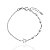 Pulseira Infantil Elo Português com Estrela e Perolas 14cm - Prata 925 - Imagem 1
