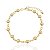 Pulseira Bolinhas 6mm 18cm - Banho de ouro 18k - Imagem 1