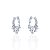 Brinco Argolinha com 5 Pontos de Luz Zircônia 1,2cm - Prata 925 - Imagem 1