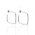 Brinco Argola Quadrada Tarraxa 3cm - Prata 925 - Imagem 1