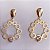 Brinco Circulos Grande c/ 1 Zircônia - Banho de Ouro 18k - Imagem 1