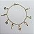 Pulseira Cadeado Coração + Chave 19cm - Banho de Ouro 18k - Imagem 1