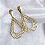 Brinco Gota Grande Vazada 8cm - Banho de Ouro 18k - Imagem 1