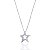 Colar Estrela Vazada 1,5cm 45cm - Prata 925 - Imagem 1