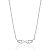 Colar Asa Coração de Zircônia 40cm - Prata 925 - Imagem 1