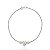 Pulseira Coração com Duas Pérolas - Prata 925 - Imagem 1
