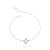 Pulseira Coroa Cravejada 16cm - Prata 925 - Imagem 1