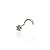 Piercing Nariz Flor com 1 Zircônia UNIDADE - Prata 925 - Imagem 1