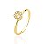 Anel Círculo Vazado Cravejado - Banho de Ouro 18k - Imagem 2
