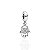 Berloque Mão de Fatima (Hamsa) Cravejada - Prata 925 - Imagem 1