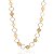 Colar Choker Círculos Vazados e Medalhinhas 40cm - Banho de Ouro 18k - Imagem 1