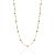 Colar Piastrine com Bolinhas 45cm - Banho de Ouro 18k - Imagem 1