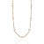 Colar Choker Elo Português e Pérolas 37cm - Banho de Ouro 18k - Imagem 1