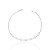 Pulseira 6 Zircônias Cristal 18cm - Prata 925 - Imagem 1