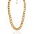 Colar Elo Grumet Grosso 40cm + 5cm de Extensor - Banho de Ouro 18k - Imagem 1