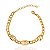 Pulseira Elo Grumet com 3 Spike 17cm - Banho de Ouro 18k - Imagem 1
