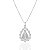 Colar Nossa Senhora Cravejada Gota Veneziana 45cm - Prata 925 - Imagem 1