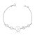Pulseira Espirito Santo c/ Zircônia Coração 19cm - Prata 925 - Imagem 1